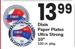 Safeway Dixie Paper Plates Ultra Strong 10” offer