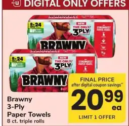 Safeway Brawny 3 Ply Paper Towels offer