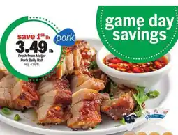 Meijer Fresh from Meijer Pork Belly Half offer