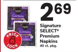 Safeway Signature SELECT Premium Napkins offer