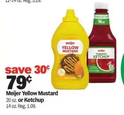 Meijer Meijer Yellow Mustard or Ketchup offer
