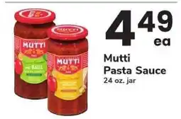 Safeway Mutti Pasta Sauce offer