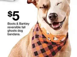 Target Boots & Barkley reversible fall ghosts dog bandana offer