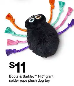 Target Boots & Barkley 14.5 giant spider rope plush dog toy offer
