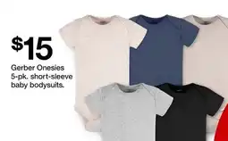 Target Gerber Onesies 5-pk. short-sleeve baby bodysuits offer