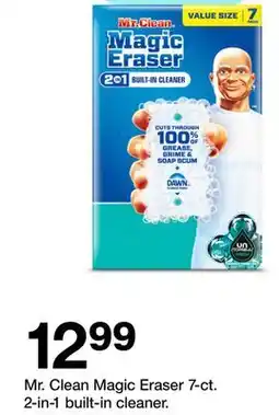 Target Mr. Clean Magic Eraser 7-ct. 2-in-1 built-in cleaner offer