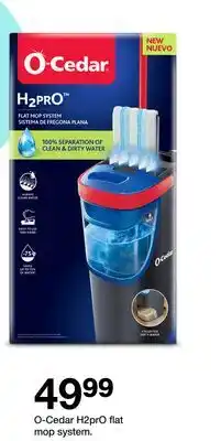 Target O-Cedar H2prO flat mop system offer