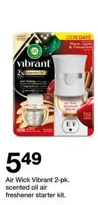 Target Air Wick Vibrant 2-pk. scented oil air freshener starter kit offer