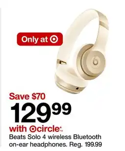 Target Solo 4 wireless Bluetooth on-ear headphones offer