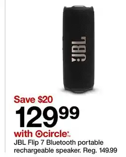 Target Flip 7 Bluetooth portable rechargeable speaker offer