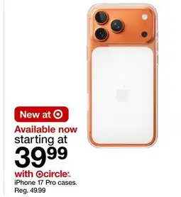 Target iPhone 17 Pro cases offer