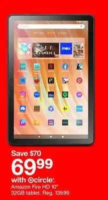 Target Amazon Fire HD 10 32GB offer