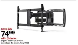 Target ErgoAV 42-90 full-motion extendable TV mount offer