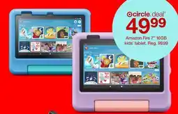 Target Amazon Fire 7 16GB kids' tablet offer