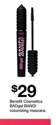 Target Benefit Cosmetics BADgal BANG! volumizing mascara offer