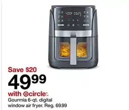 Target Gourmia 6-qt. digital window air fryer offer