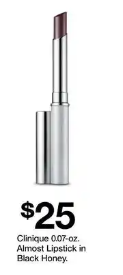 Target Clinique 0.07 - oz. Almost Lipstick in Black Honey offer
