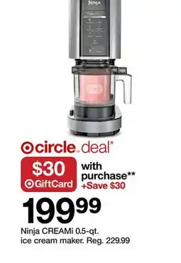 Target Ninja CREAMi 0.5-qt. ice cream maker offer