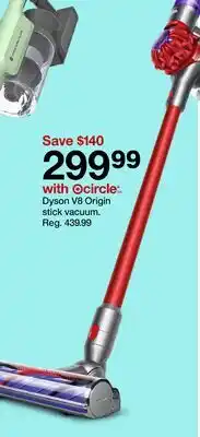 Target Dyson V8 Origin stick vacuum offer