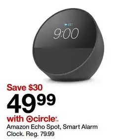 Target Amazon Echo Spot, Smart Alarm Clock offer