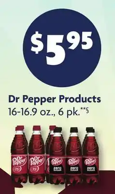 Family Dollar Dr Pepper Products offer