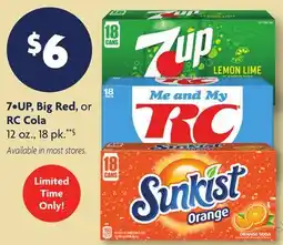 Family Dollar 7•UP, Big Red, or RC Cola offer
