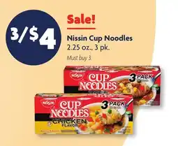 Family Dollar Nissin Cup Noodles offer