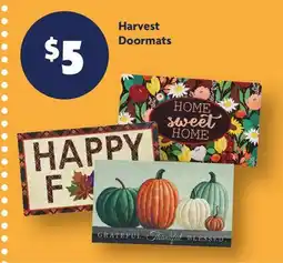 Family Dollar Harvest Doormats offer