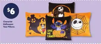 Family Dollar Character Halloween Toss Pillows offer