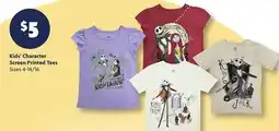 Family Dollar Kids' Character Screen Printed Tees offer