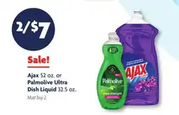Family Dollar Ajax 52 oz. or Palmolive Ultra Dish Liquid 32.5 oz offer