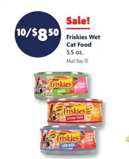Family Dollar Friskies Wet Cat Food offer