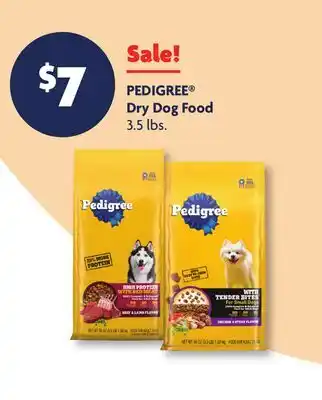 Family Dollar PEDIGREE Dry Dog Food offer