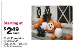Michaels Craft pumpkins by Ashland offer
