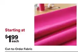 Michaels Cut-to-Order Fabric offer