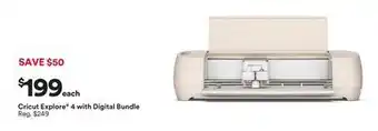 Michaels Cricut explore 4 with Digital Bundle offer