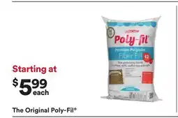 Michaels The Original poly-Fil offer