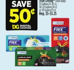 Dollar General True Living TM Trash Bags offer