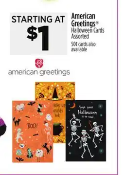 Dollar General American Greetings Halloween Cards offer