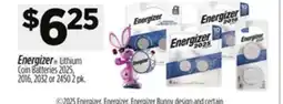 Dollar General Energizer Lithium Coin Batteries offer