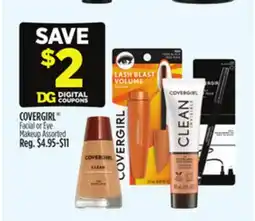 Dollar General COVERGIRL Facial or Eye Makeup offer