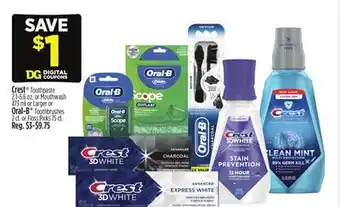 Dollar General Crest or Oral-B offer