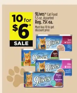 Dollar General 9Lives Cat Food offer