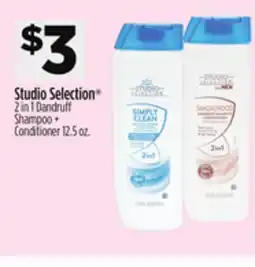 Dollar General Studio Selection 2 in 1 Dandruff Shampoo + Conditioner offer