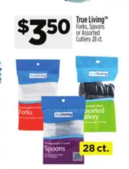 Dollar General True Living Forks, Spoons or Assorted Cutlery offer