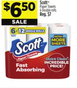 Dollar General Scott Paper Towels offer