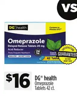 Dollar General DG health Omeprazole Tablets offer