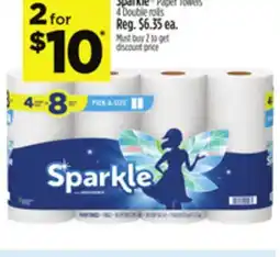 Dollar General Sparkle Paper Towels offer