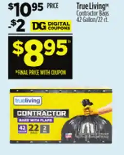 Dollar General True Living Contractor Bags offer