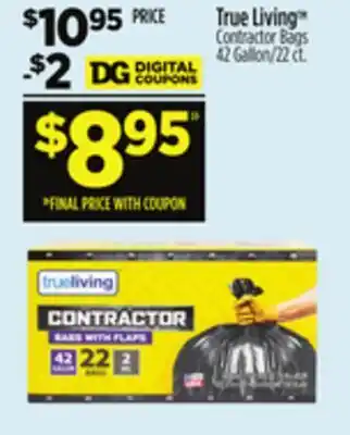 Dollar General True Living Contractor Bags offer